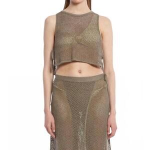 NEW KNITSS cove beachwear knit top in rosemary